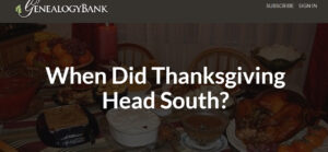 Thanksgiving Headed South