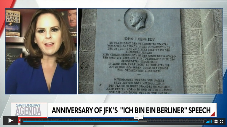 By the 1970s, a plaque in German honoring JFK was on display.