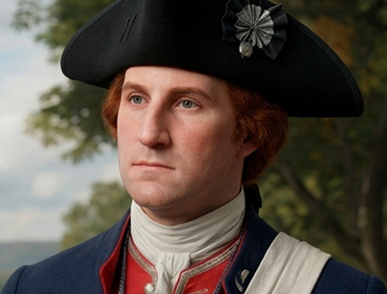 George Washington as a young man