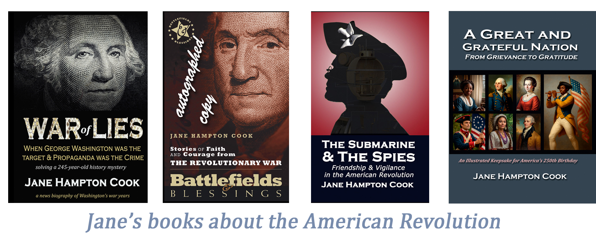 Jane Hampton Cook's books about the American Revolution