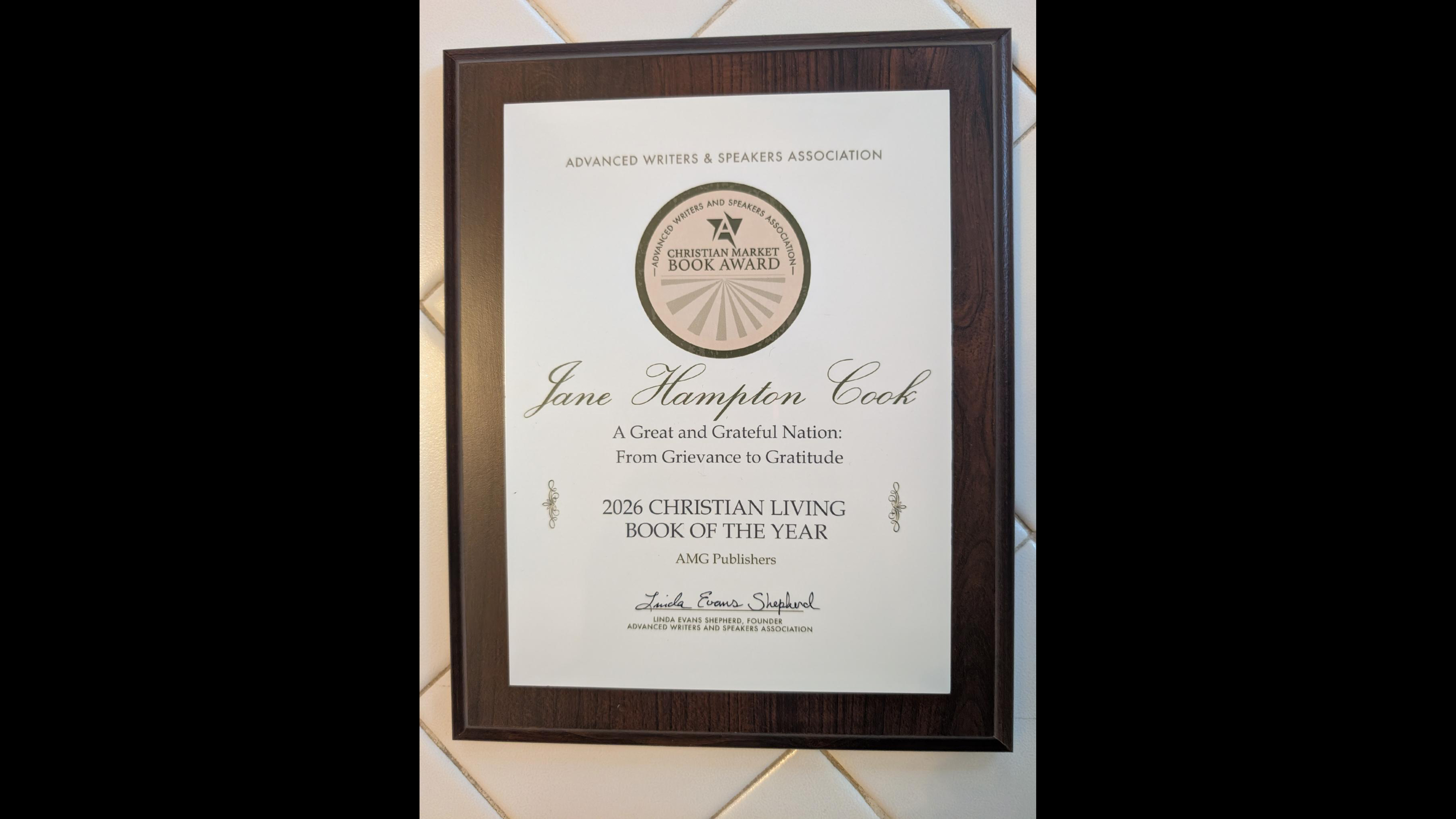 Golden Scroll Award for a Great and Grateful Nation