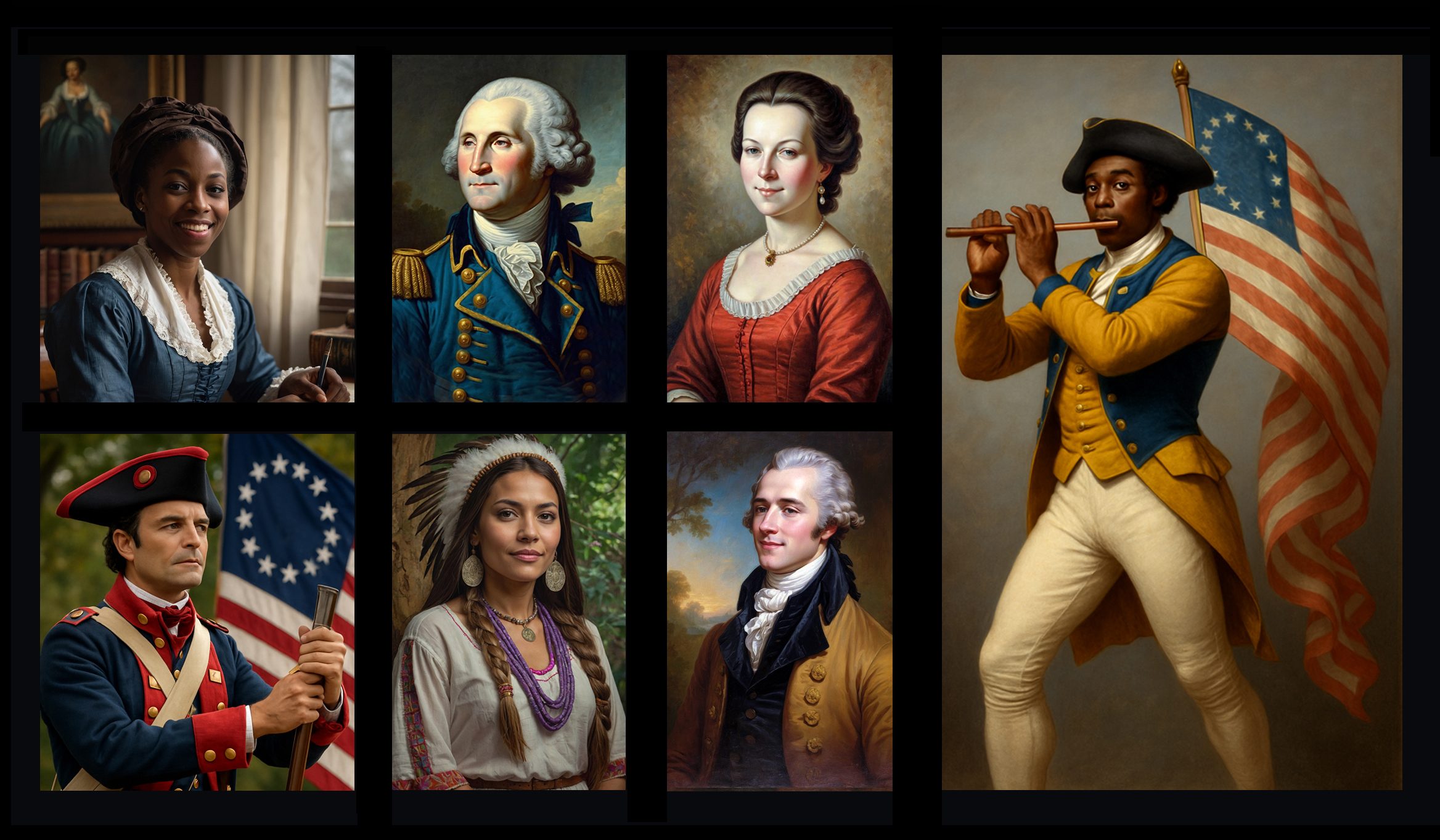 Portraits of Americans from 1776